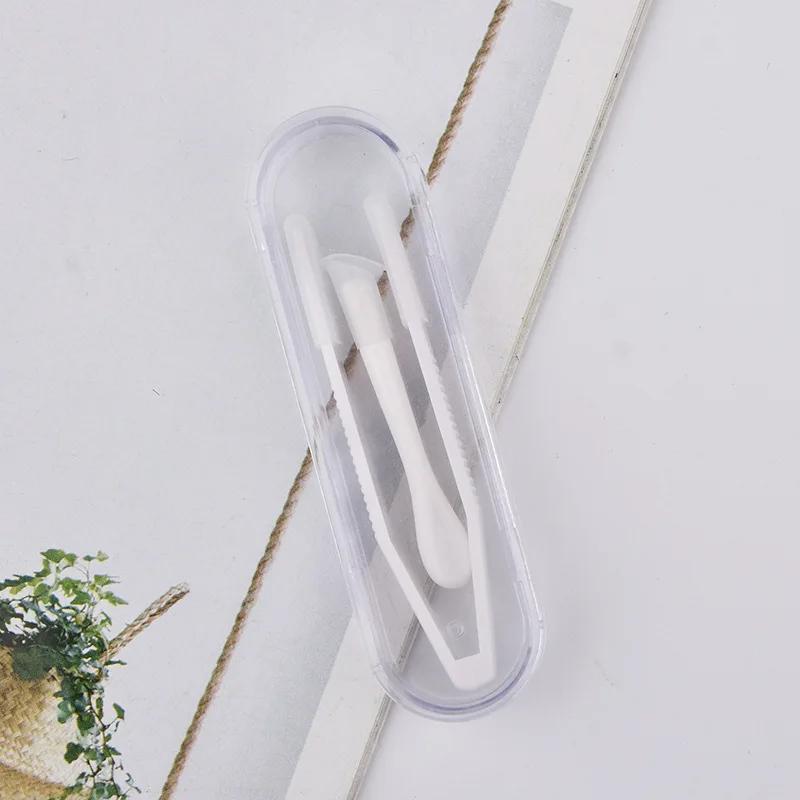 Candy Color Contact Lens Tweezers Women Men Portable Small Contact Lense Case Box Cute Plastic Mini Suction Stick for Lenses