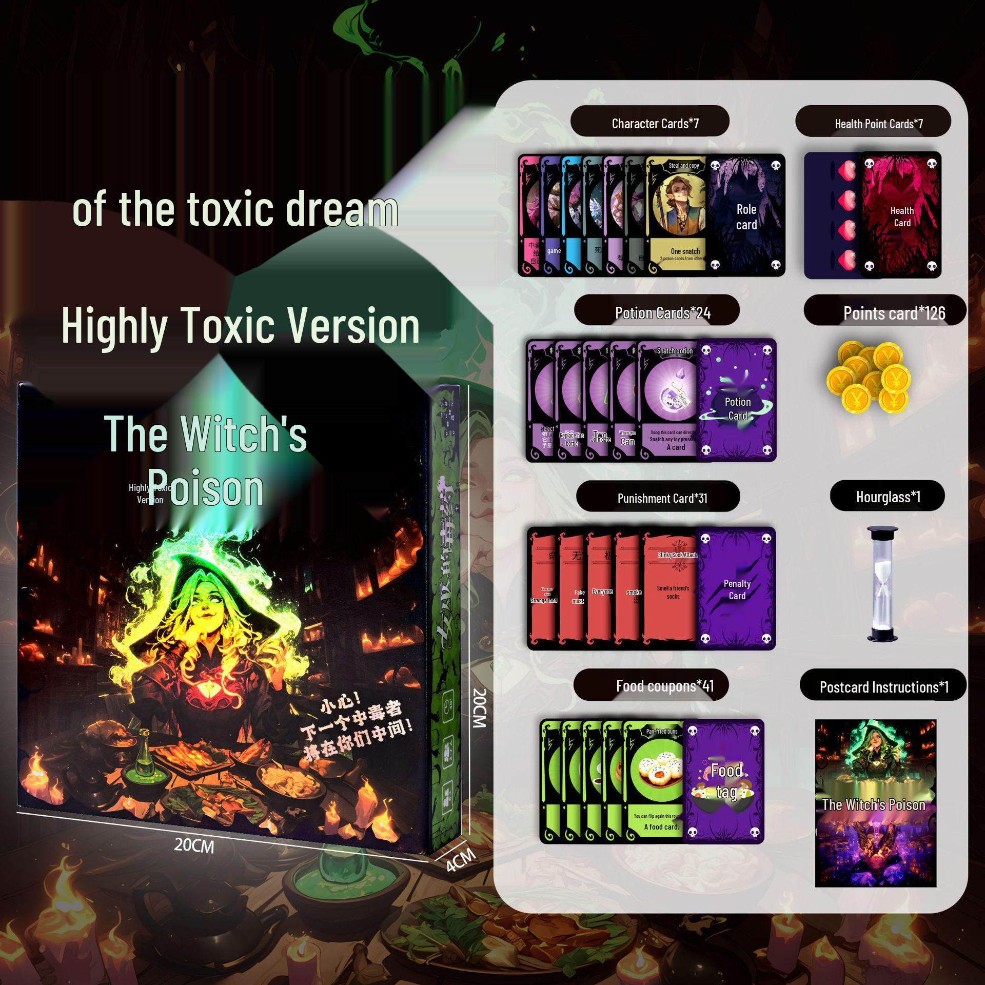 Witch s Poison: Multiplayer Deduction Party Board Game