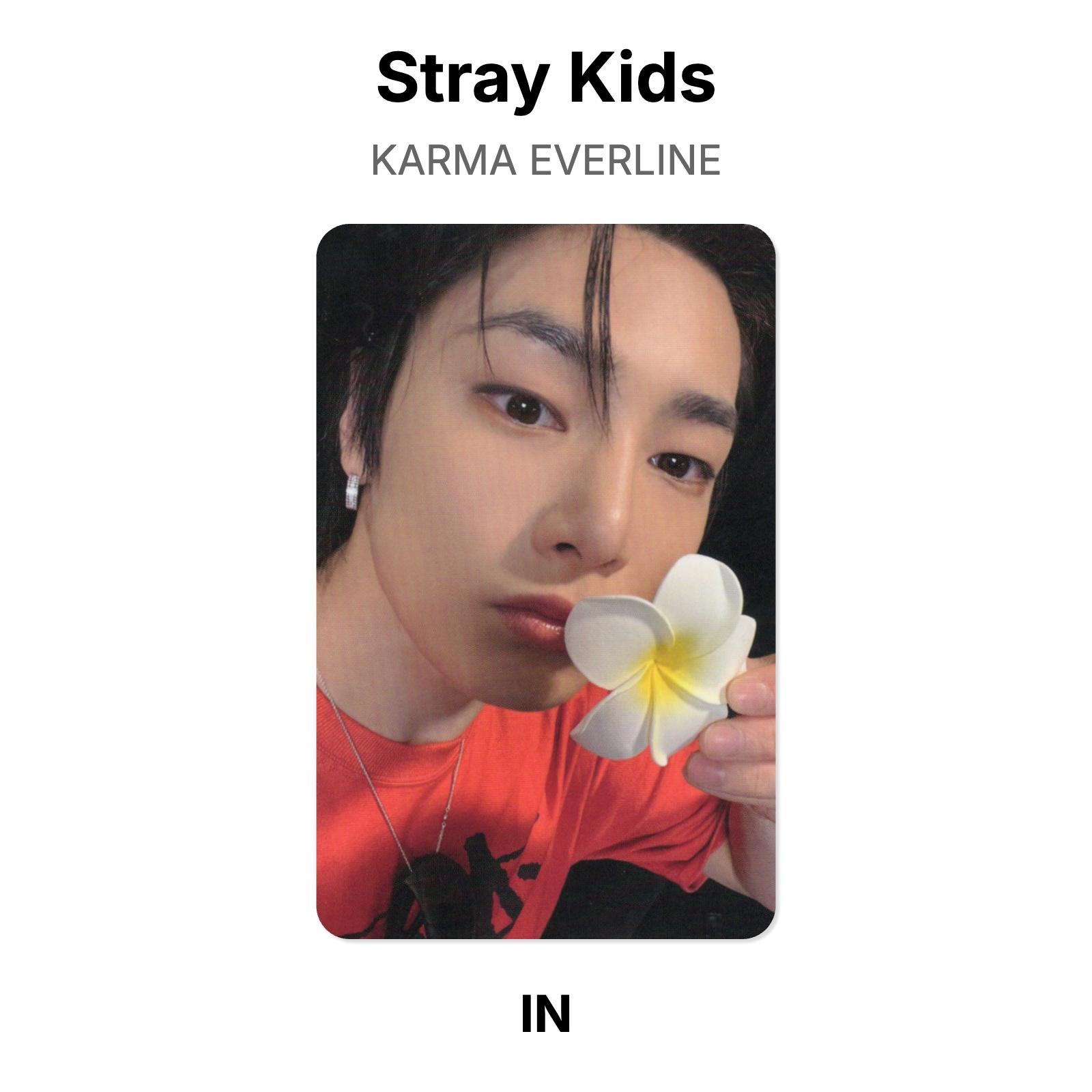 Stray Kids KARMA EVERLINE Official Photocard I.N