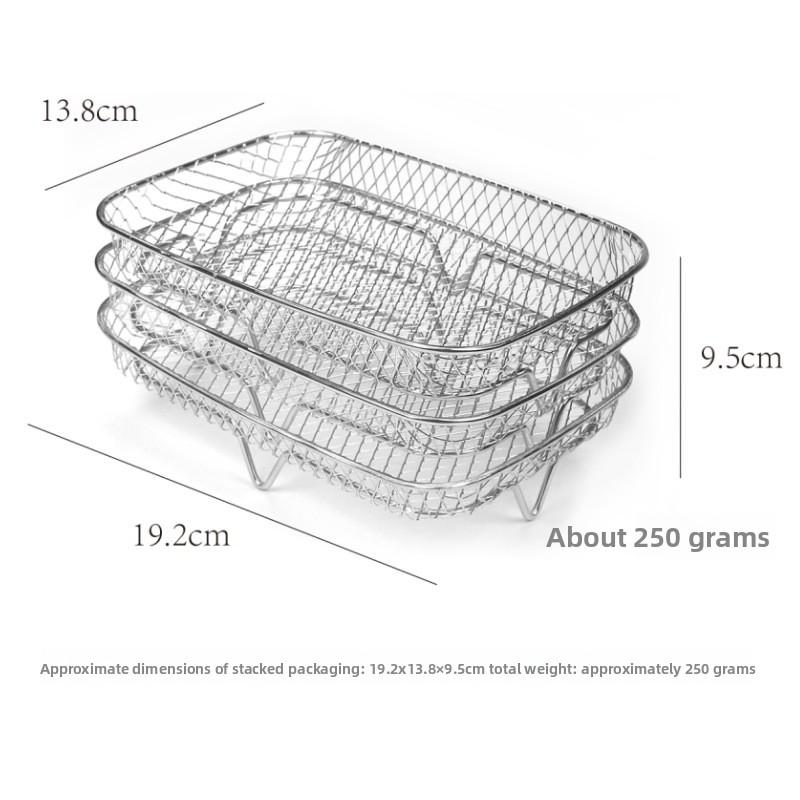 

Фритюрница с тремя уровнями, дегидратор, решетка для гриля, трехъярусная решетка для гриля для дегидратора Rectangular three-tier