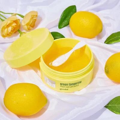 Grüne Mandarine Vita C Augen-Gel-Patch 72g / 60 Stück, Pflege gegen dunkle Flecken, Feuchtigkeitsspendend, Koreanische Kosmetik, K-Beauty, Probe