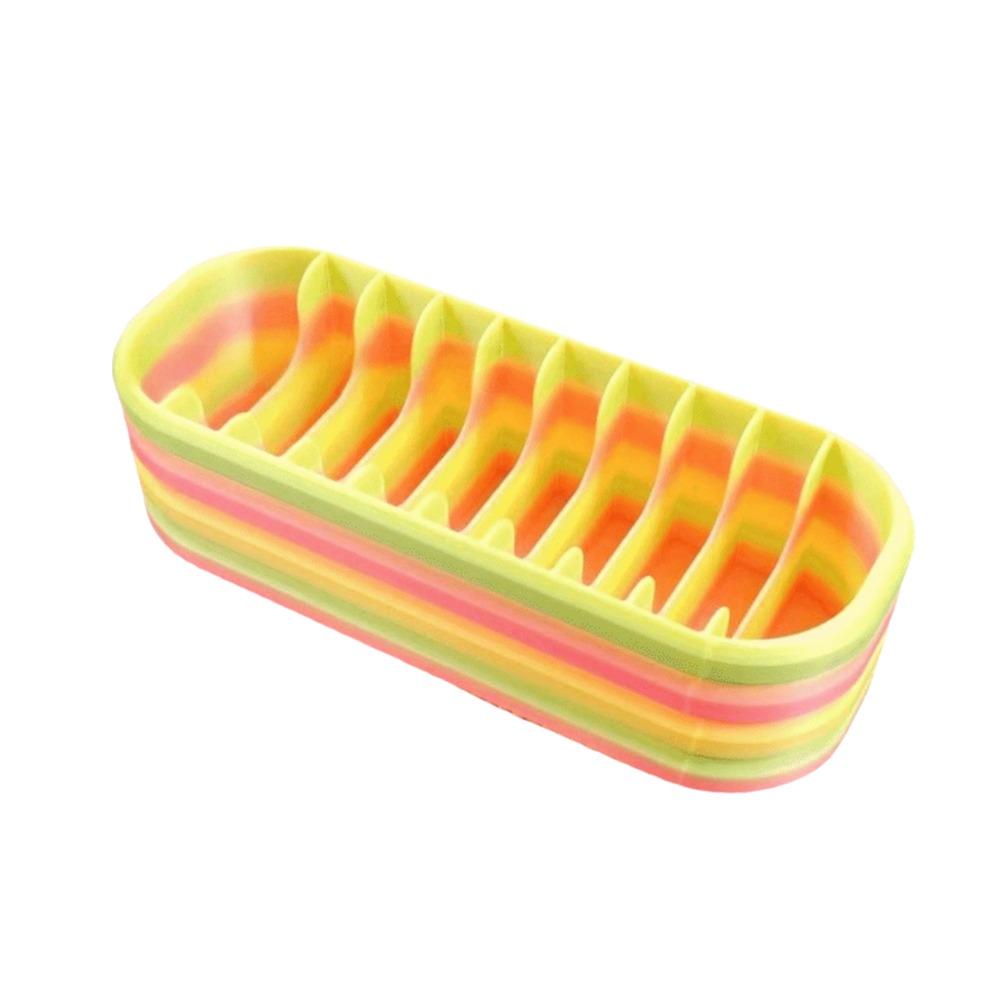 Gradient Color  Packets Storage Box 10 Grids  Art Bead Storage Case   Art