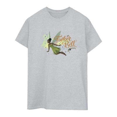 Peter Pan And Wendy Womens/Ladies Tinker Bell Flying Soft Boyfriend T-Shirt