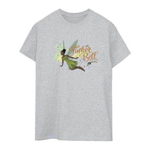 Peter Pan And Wendy Womens/Ladies Tinker Bell Flying Soft Boyfriend T-Shirt