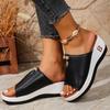 Fashion Women's Thi Heel Sandals Summer Outdoor Wear 2025 New Ular High Heel One Strap Large Size Best Selling Beach Slippers