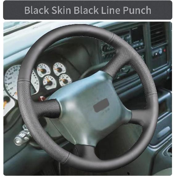 

Hand Sewn Steering Wheel Cover,Fit for Chevy Astro Silverado 1999/Suburban 2000/Blazer S-10 2001/Avalanche Blazer 2002/Kodiak 2005,Non-Slip
