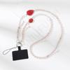 ins Xiaohongshu women's fashion hand carry messenger mobile phone lanyard DIY handmade long mobile phone chain