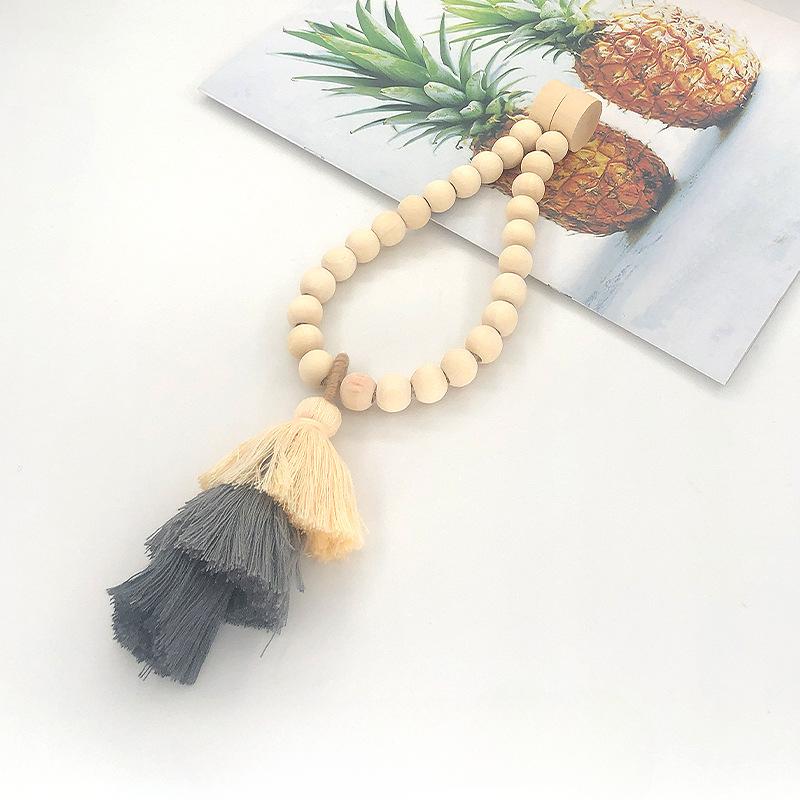 Wooden Bead Curtain Straps High-strength Magnetic Attraction Magnetic Fabric Storage Tie Curtains Magnetic Buckle Soft Furnishings