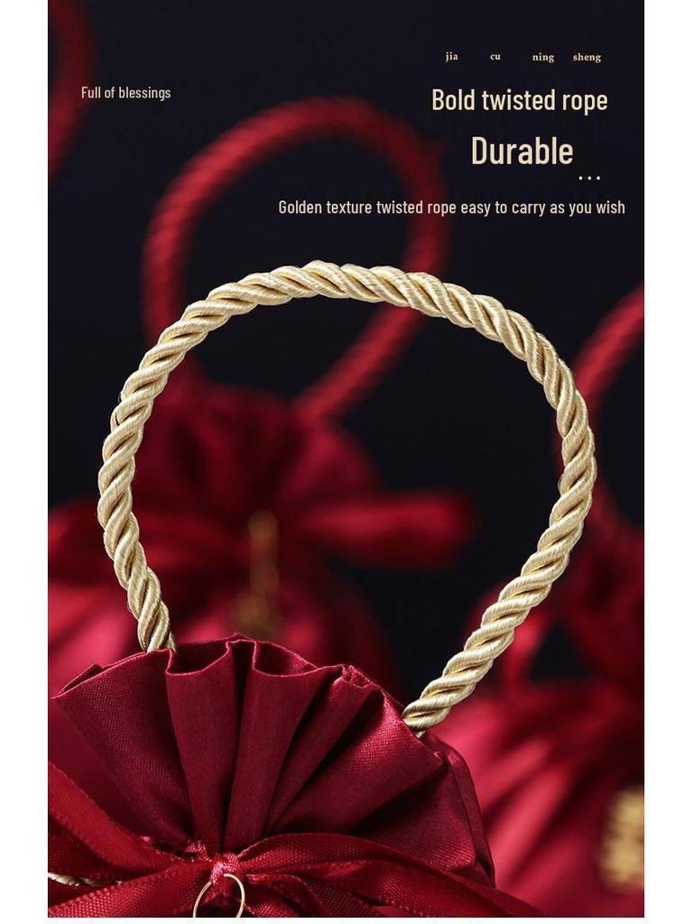 Elegante Kordelzug-Handtasche - Hochzeits-Süßigkeitengeschenktüte & Souvenir-Box