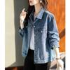 Retro Cowboy Jackets Western Style Fashion Denim Coats Women Spring Autumn Overcoat Casual Jeans Outerwear Top Ladies