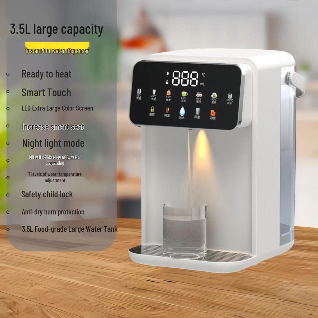 3L Sofortheißwasserspender, Tischgerät mit Ein-Knopf-Bedienung für den Heimgebrauch