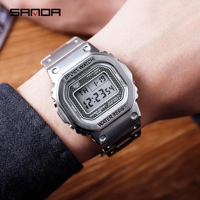 Sanda Classic Waterproof Digital Sport Watch for Men and Women