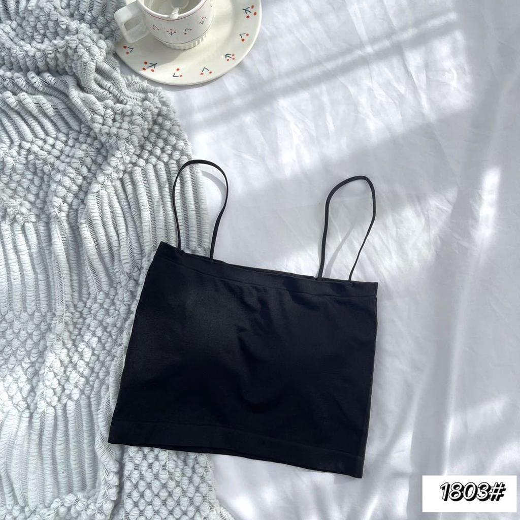Women's Seamless Tube Top Camisole with Integrated Chest Pad, Ideal for Inner and Outer Wear.