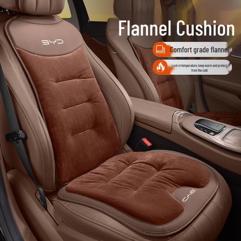 Winter Flannel Seat Cushion for BYD Han EV, Qin L, Song L, Dolphin, Seal, Yuan Plus, Tang DM