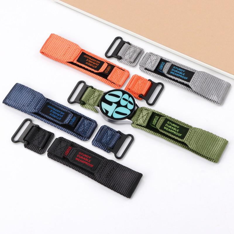 Nylon Quick-Release Hook-and-Loop Watch Band for Huawei GT3/4 - 20mm/22mm