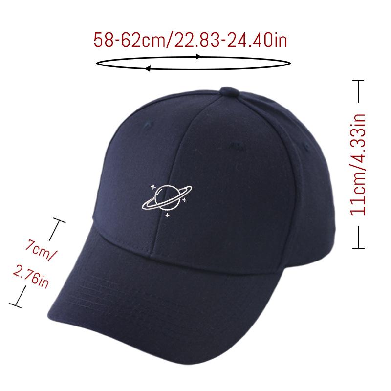 Trendy Satellite Embroidery Baseball Cap - Outdoor Sports & Sun Protection Hat