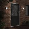 VidaXL Applique murale d'extérieur noir acier inoxydable, éclairage mural d'extérieur, lampe murale de jardin, applique 4006298