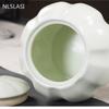 Latas de té de cerámica china con tapas selladas a prueba de humedad, tanques de almacenamiento de té medianos grandes, decoraciones artesanales para el hogar NLSLASI
