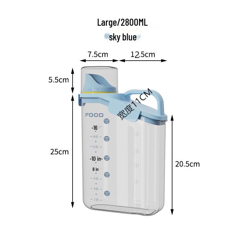 Vzduchotěsná skladovací nádoba odolná proti vlhkosti na obilí, cereálie, krmivo pro domácí zvířata, rýži a čaj
