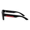 Prada Mirror Side Logo Injection Molding Irregular Sunglasses Unisex Couple Style Black