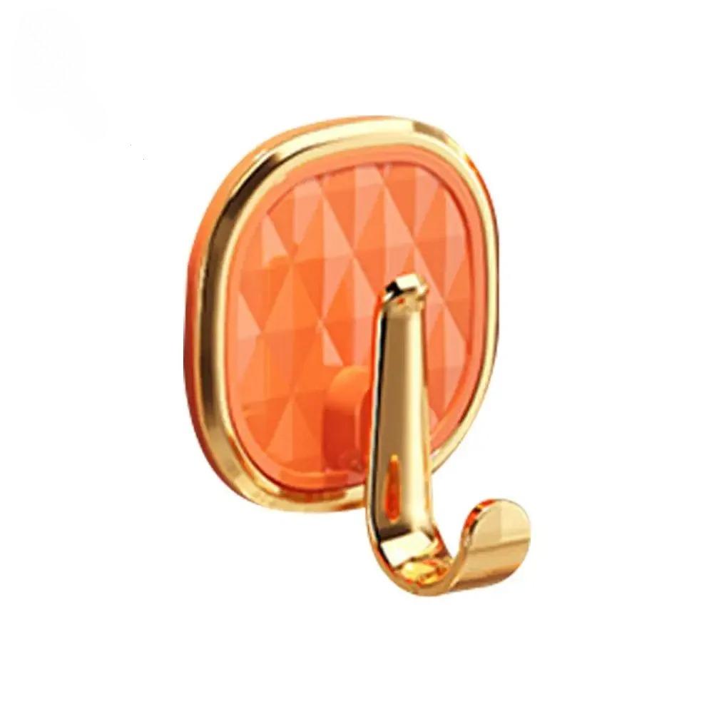 1pcs Luxury Punch-Free Wall Hooks Strong Sticky Coat Clothes Door Towel Bag Kitchen Organizer Hanger Key Easy Install Rack