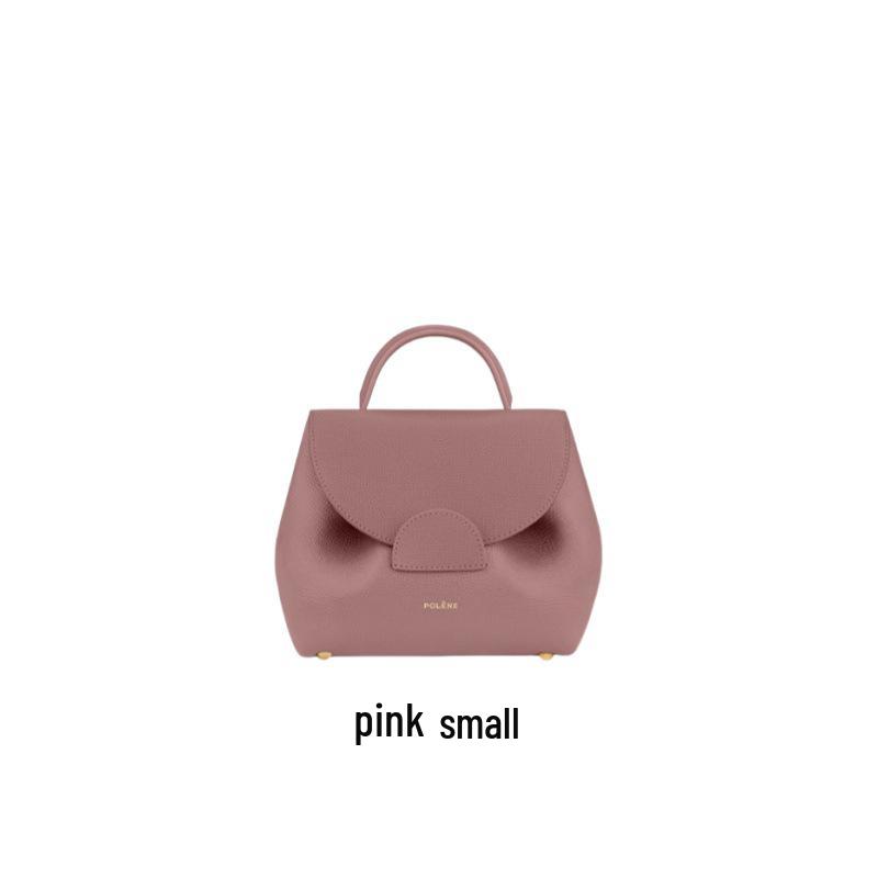 Polene Lychee Pattern Genuine Leather Crossbody Bag - Niche Design Handbag