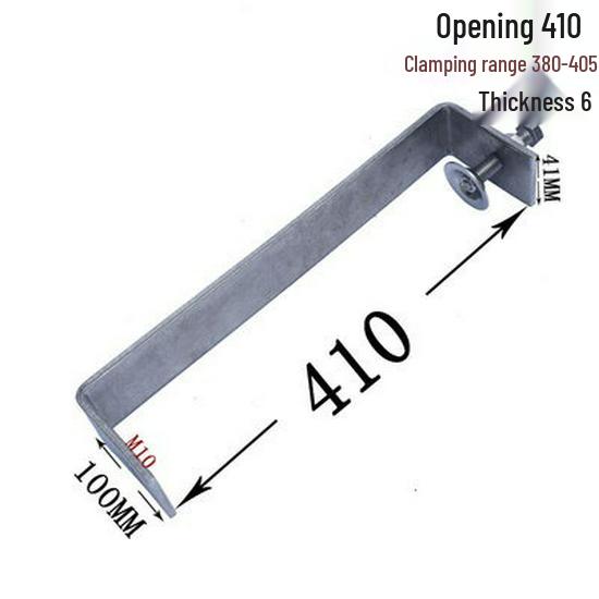 C304 Tiger Claw U-Shaped Stainless Steel Pipe Clamp