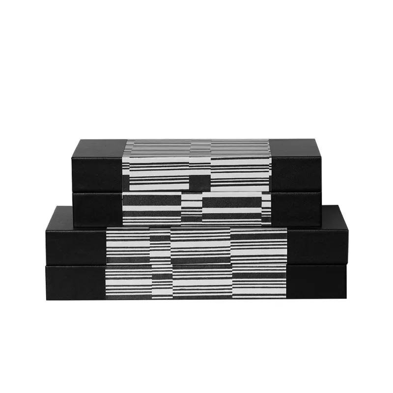 Natural Wood Jewelry Boxes Minimalism Rectangle Cosmetic Jars Dresser Table Desk Decoration Exquisite Jewelry Storage Jar