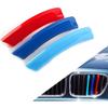 Automotive Grille Insert Trims Strips Front Center Kidney Grilles Compatible with 2016-2019 BMW X1 7-Beams Grille Insert Accessories