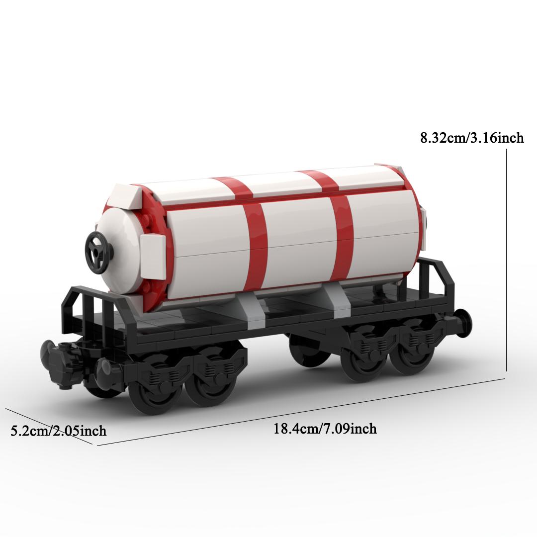 

Creative Train Oil Tank Car Building Blocks MOC City Transport Vehicle Children s Education Bricks Assembly Toys for Boys