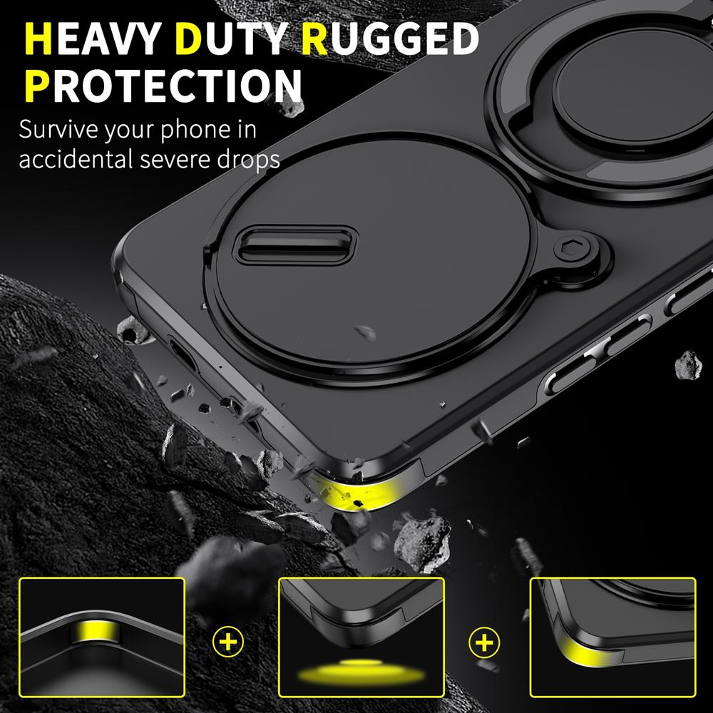 For Xiaomi Redmi Note 15 4G Case Armor For Magsafe Magnetic Wireless Charge Case For Redmy Note15 Ring Holder Slide Lens Cover