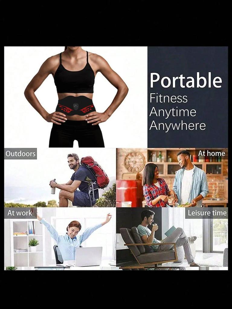 Bodybuilding Belt Vibration, Violent Sweatband Massage, Female Bodybuilding Belt,Smart Plastic Belt