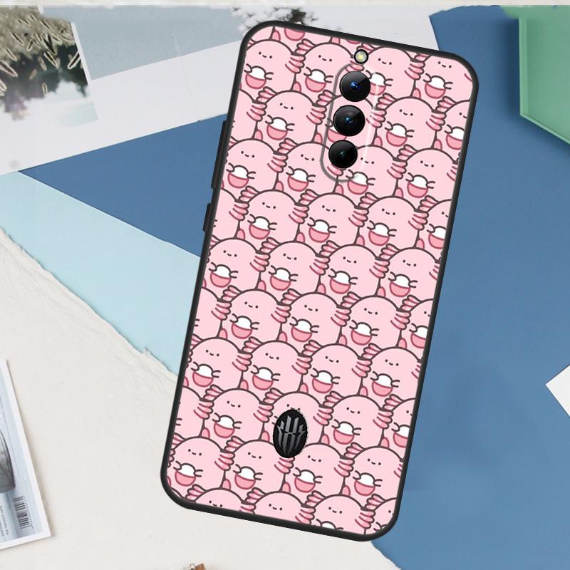 Cute Animal Axolotl Case For ZTE Nubia Red Magic 10S 11 10 9 8 8S 9S Pro Plus 6 7 6S 7S Pro 5G 6R 10 Air Cover