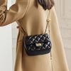 Mrs. Qiao Women's Bag New 2025 Genuine Leather Small Bag Quilted Chain Bag Fashionable Shoulder Bag Crossbody Bag