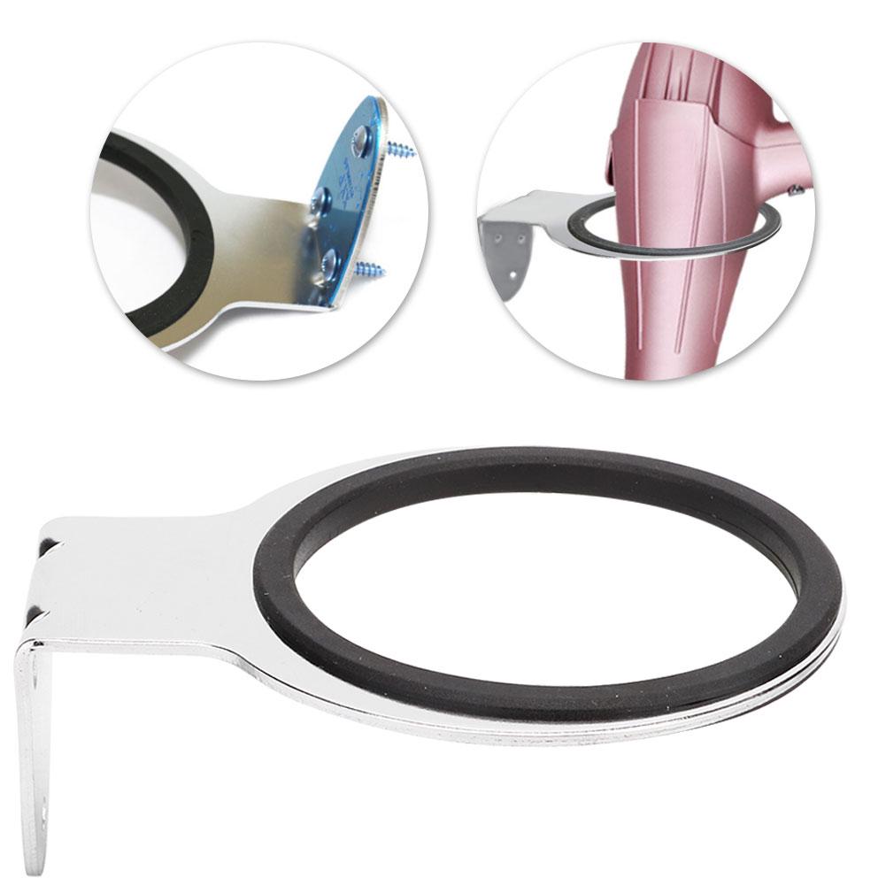 Wall Mount Stainless Steel Electroplating Hair Dryer Holder Organizer Blower Rack(Hair Dryer Holder
