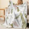 Lightweight Flannel Blanket – Abstract Art Pattern, Soft Cozy Warm Breathable Home Throw for Living Room Bedroom Sofa, Halloween & Christmas Decor