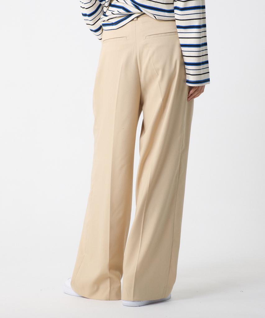 UNKNOWN PLANET Double-Pleat Slacks Beige