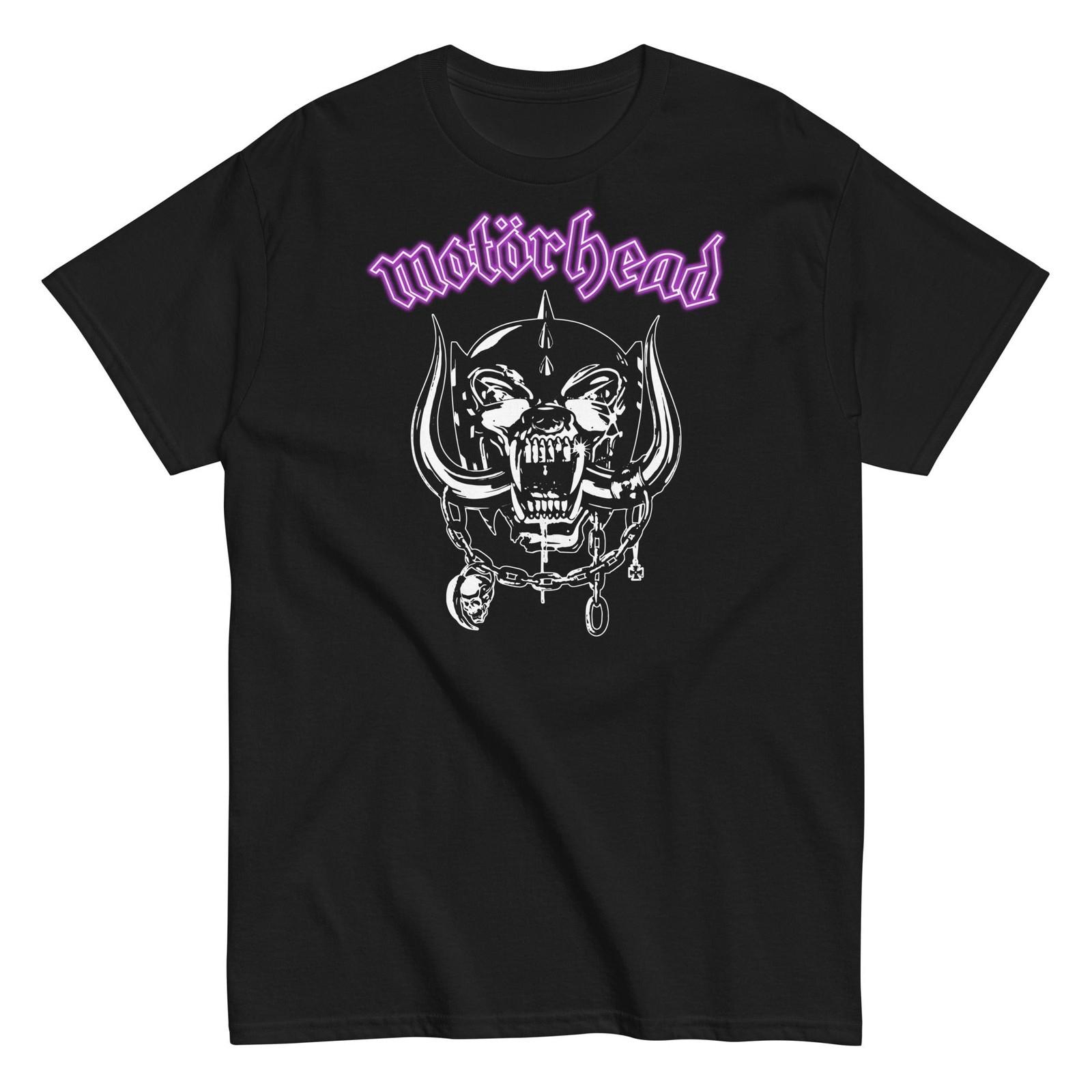 MerchMoment Motorhead Pink Logo T-Shirt T-Shirt Black New XXXXL