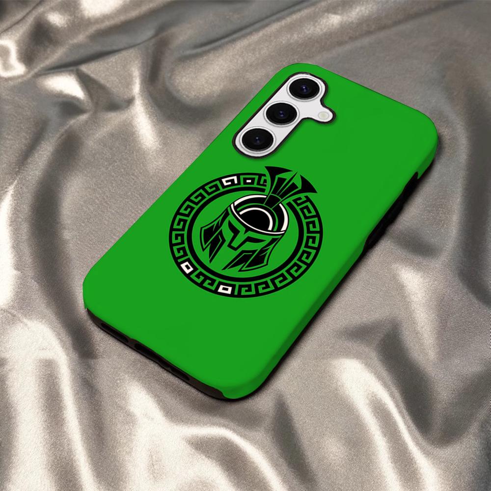 

Чехол для телефона Спартанский Настоящий Мужчина Воин для Samsung S25 S24 S23 S22 S21 Plus Ultra A56 A36 A26 A16 Глянцевый HD Жесткий PC Чехол SamsungS24FE