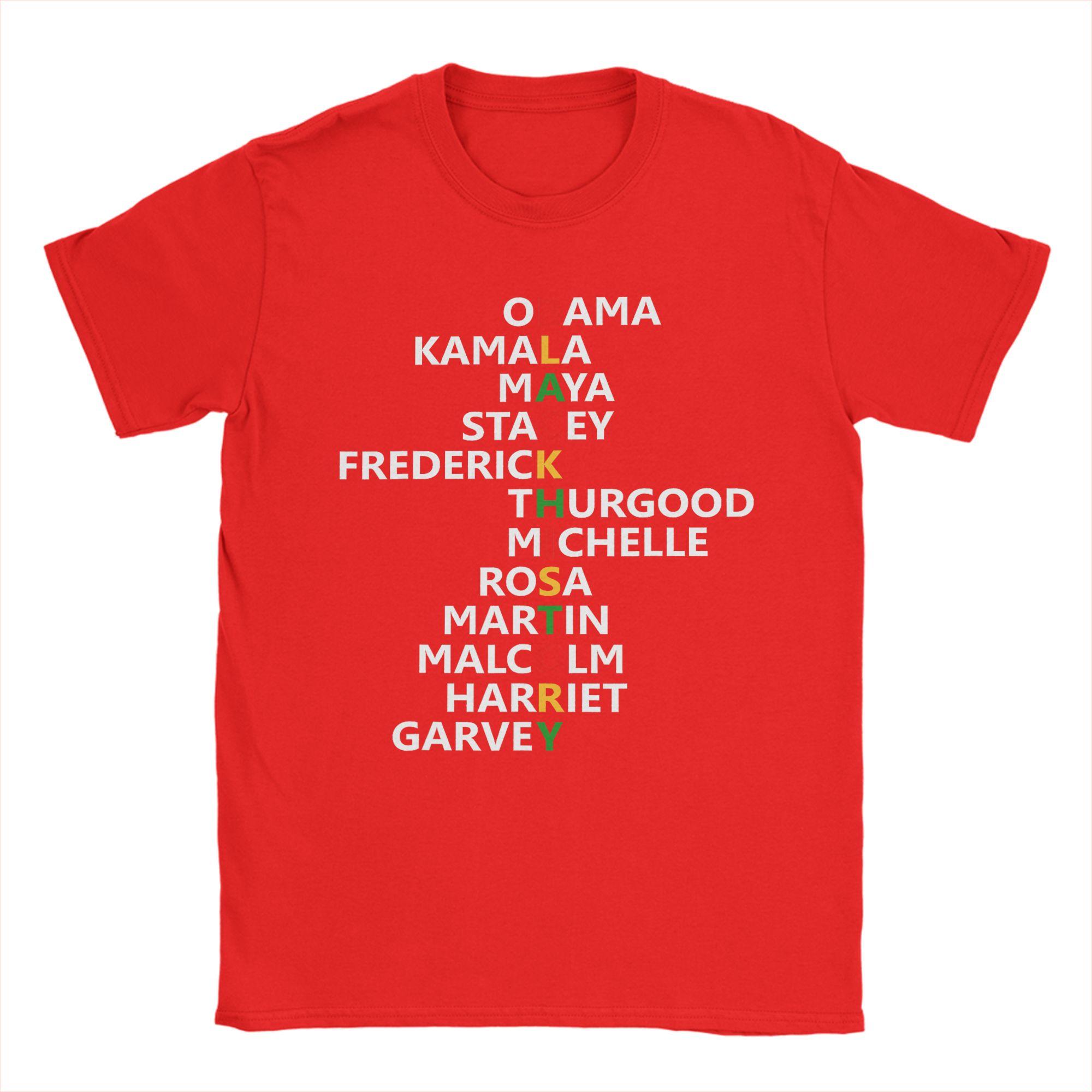 Black History Month Black Leaders Black History TShirt Summer TShirts Adult 100 Cotton O Neck 4XL 5XL 6XL Top Tees Basic Tops S