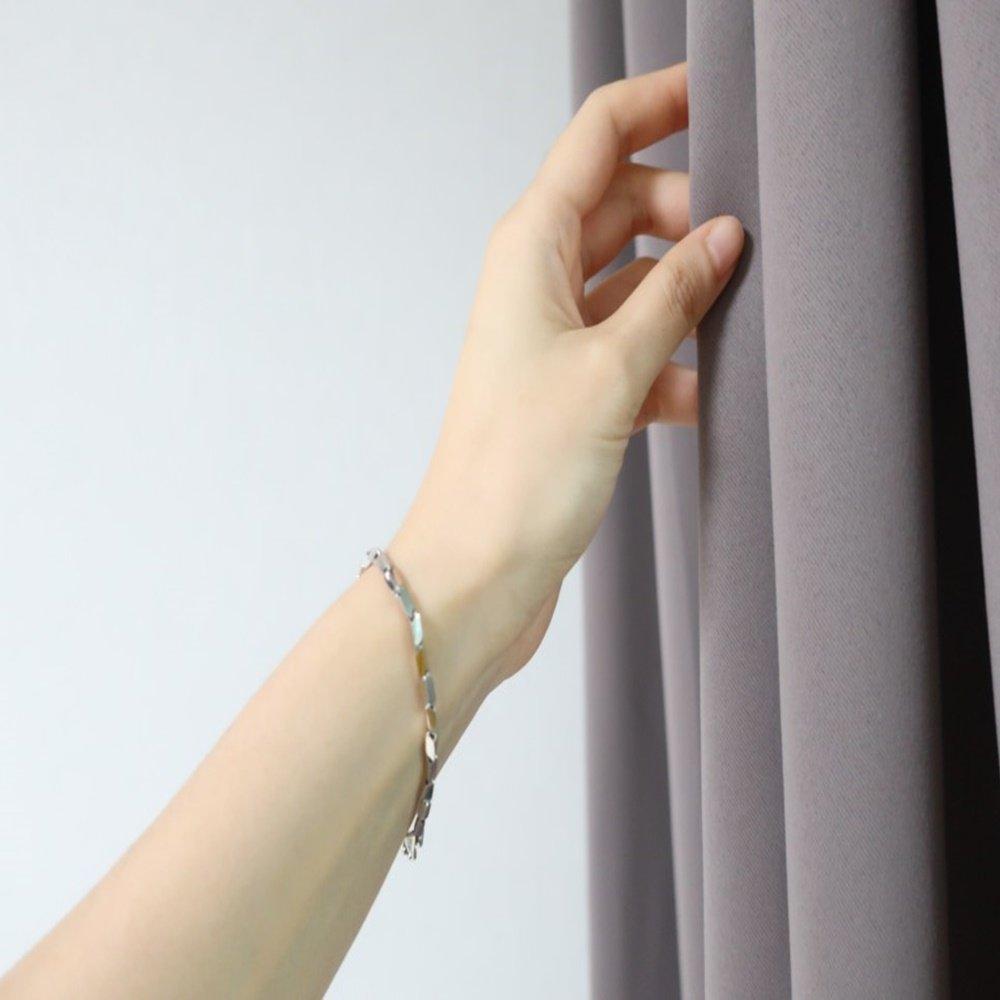 Bamboo silver bracelet, silver chain, men's and women's 925 silver bracelet, men's and women's