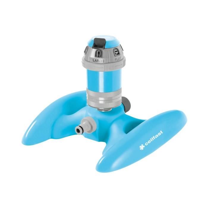 Arroseur de secteur - CELLFAST - POWER IDEAL 52-066 - 6 fonctions - Réglage du flux - Plastique de qualité