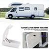 Car Door Catch Holder Latch for Motorhome Caravan Truck Van Travel Baggage Rv Accessories Camper Trailer White ABS Auto Styling