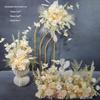 Champagne Aisle Flower Row for Chinese Wedding Stage Decor - Artificial Wedding Flowers