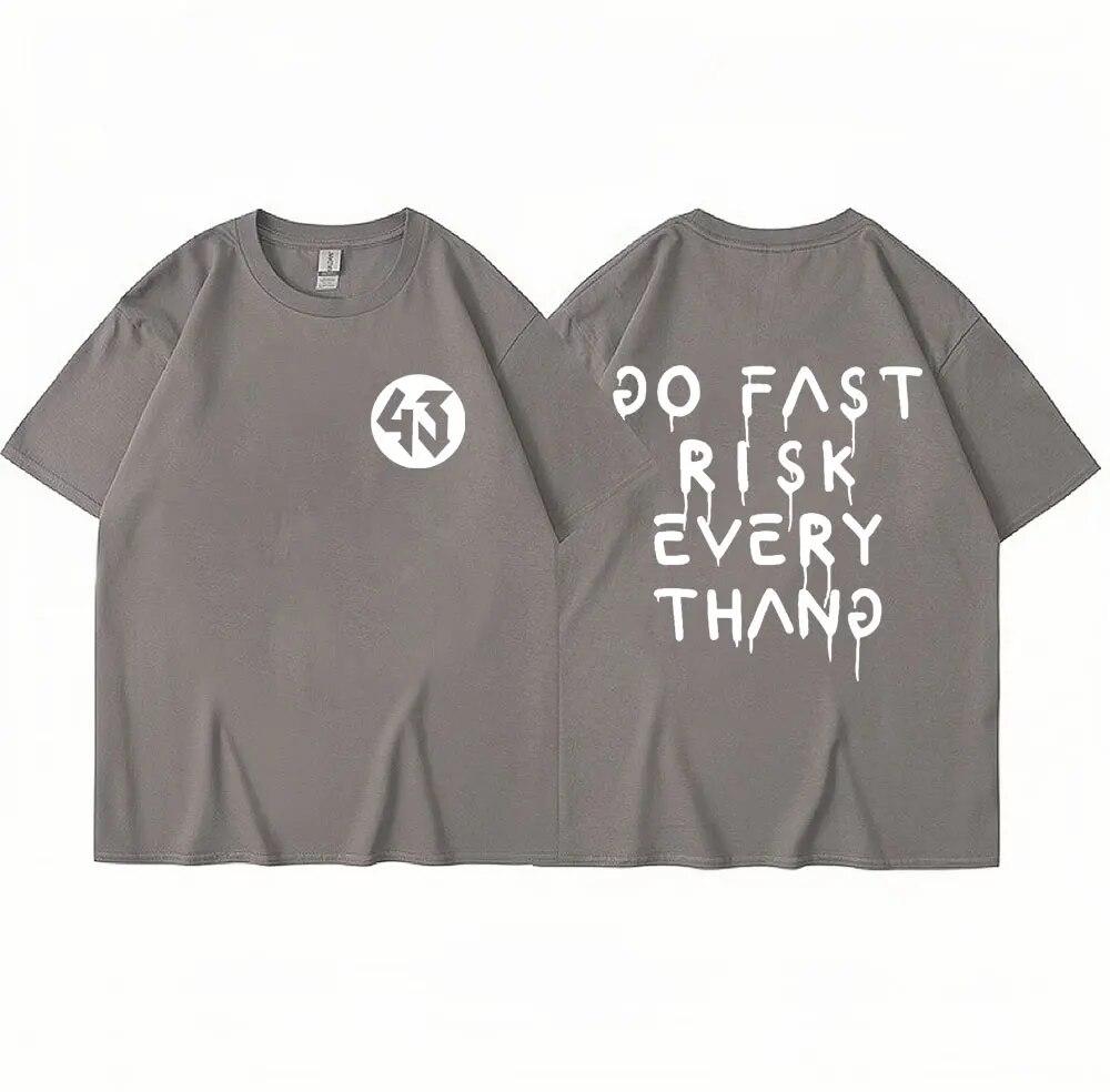 Ken Block Letter Print Maglietta da uomo Estate Moda Ken Block 43 Stesso stile T-shirt Uomo Donna Manica corta Larga T-shirt oversize