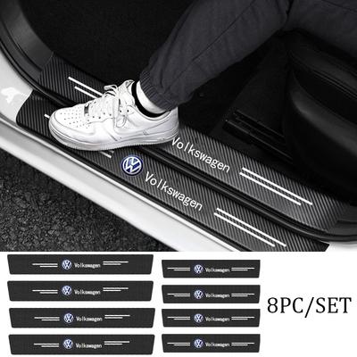 Neuer Auto-Türschwellen-Aufkleber Kratzfester Streifen Kofferraumschutz Aufkleber für VW Polo Beetle Passat Bora Touran Golf Jetta
