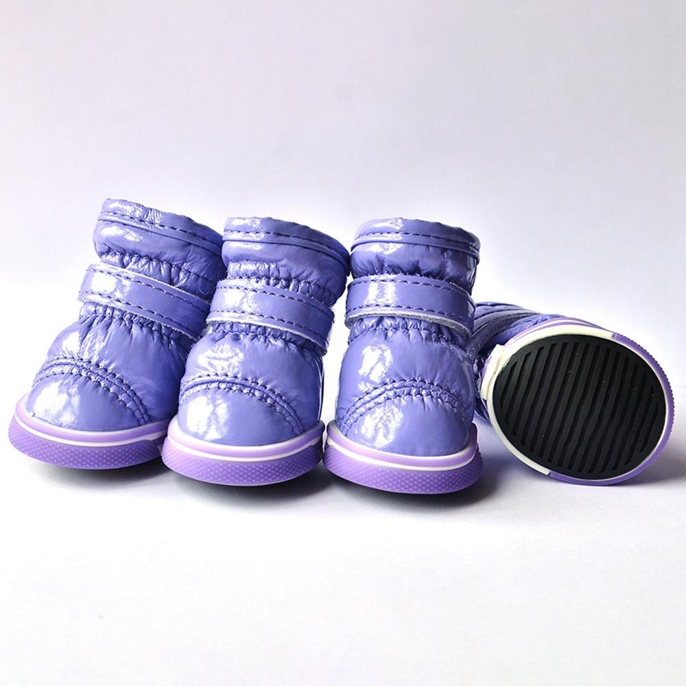 4 st/set Vinter Husdjur Hundskor Vattentäta Varma Hund Snökängor Halkfria Vardagsskor För Små Hundar Chihuahua Teddy Husdjursprodukt