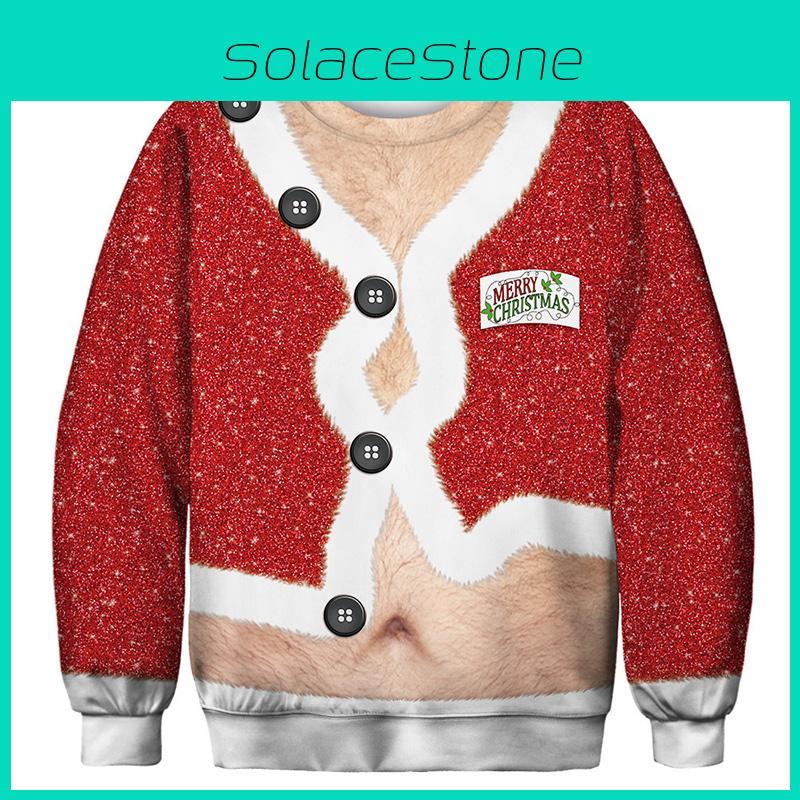 And Soft Mens Womens Ugly Christmas Sweater With Long Sleeves Pullover Design**
