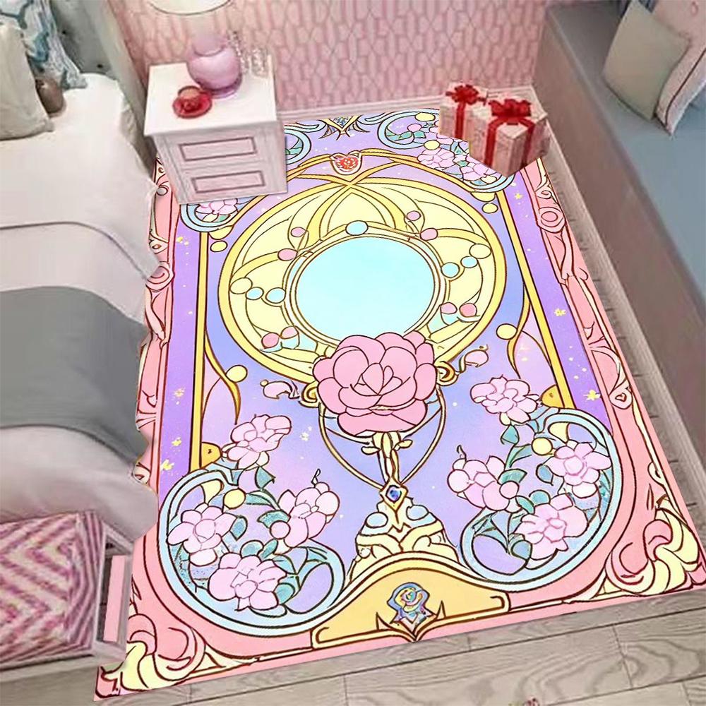 

Ковер Card Captor Sakura розовый детский ковер для девочек для дома гостиной детский ковер ковер для спальни дивана придверный коврик напольные коврики 40x60cm