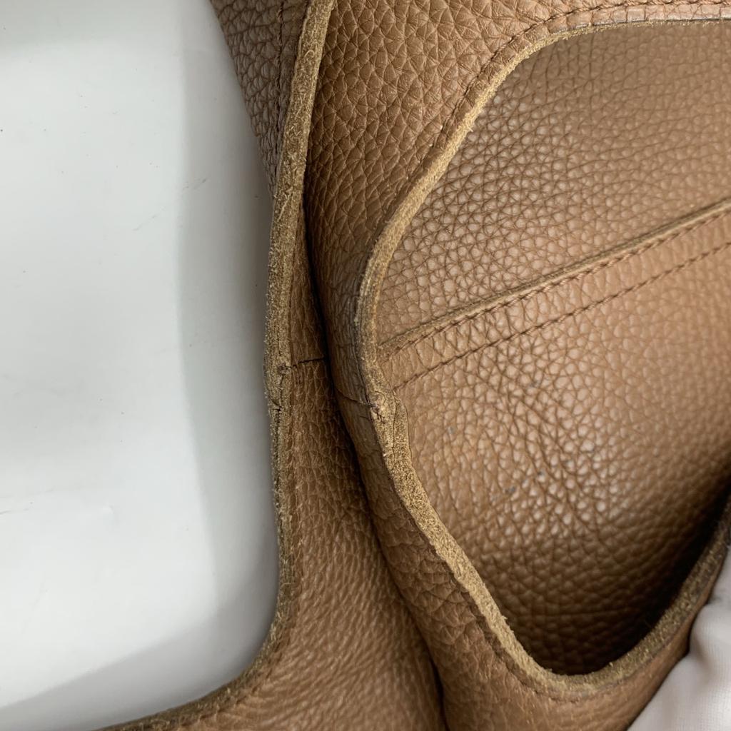 BOTTEGA VENETA Eneta Intrecciato Tote Bag Genuine Leather Brown A4 Size Large Capacity Unisex Women Men 145166